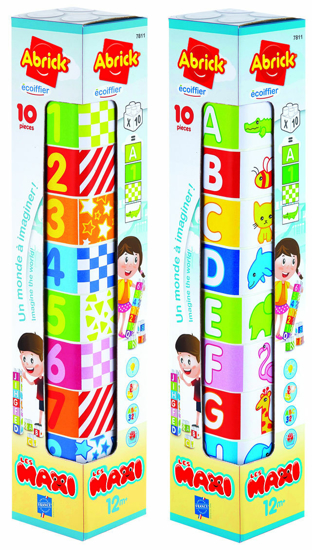 Poza cu Set de  constructie cu numere Abrick 10 piese, 7811