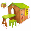Poza cu Casuta de joaca de exterior pentru copii MochToys Garden House cu masuta 11045