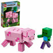 Poza cu LEGO Minecraft - Porc BigFig cu bebelus de zombi 21157