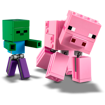 Poza cu LEGO Minecraft - Porc BigFig cu bebelus de zombi 21157