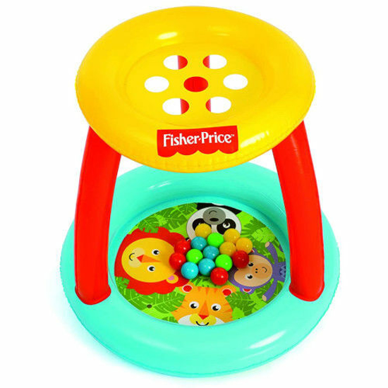 Poza cu Centru BestWay de Joaca Gonflabil Fisher Price cu 15 Bile si Parasolar