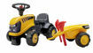 Poza cu Tractor falk JCB cu remorca lopata si grebla