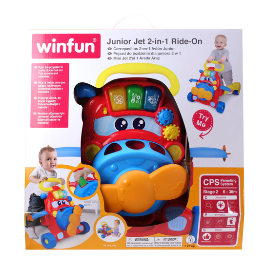 Poza cu Jucarie junior jet 2 in 1 ride-on, Winfun