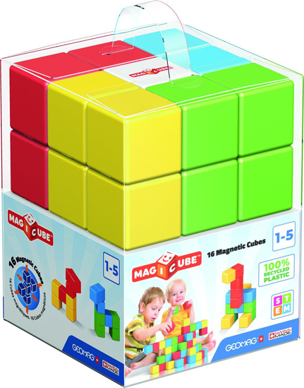 Poza cu Magicube set magnetic 16 piese Green line, 055