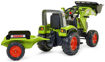 Poza cu FALK Tractor cu pedale Claas Axos 330 cu cupa si remorca, 1011AM