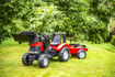 Poza cu FALK - Tractor cu pedale pentru copii Case IH Puma 240CVX cu incarcator si remorca 996AM 