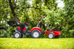 Poza cu FALK - Tractor cu pedale pentru copii Case IH Puma 240CVX cu incarcator si remorca 996AM 
