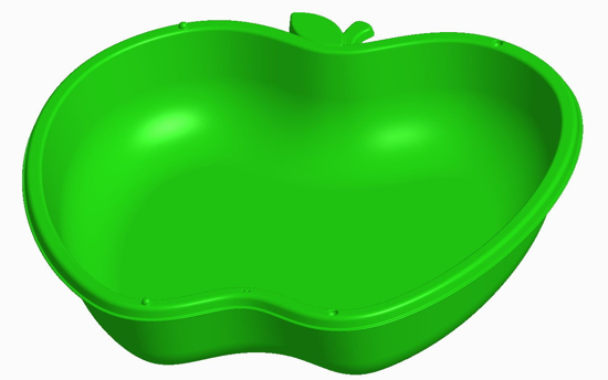 Poza cu Nisipar pentru copii sub forma de mar, Dohany, verde , 461