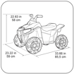 Poza cu Quad Feber, electric, pentru copii, 12541