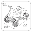 Poza cu Quad Feber, 6V,  electric, pentru copii, 7633