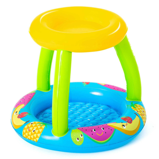 Poza cu Piscina gonflabila, Zola®, multicolora, cu umbrar, 94 x 89 cm