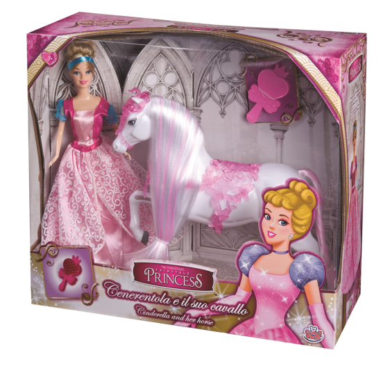 Poza cu Princess, Papusa Cenusareasa de 30 cm si calutul ei, GG02951E
