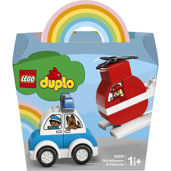 Poza cu LEGO DUPLO - Elicopter de pompieri si masina de politie 10957, 14 piese