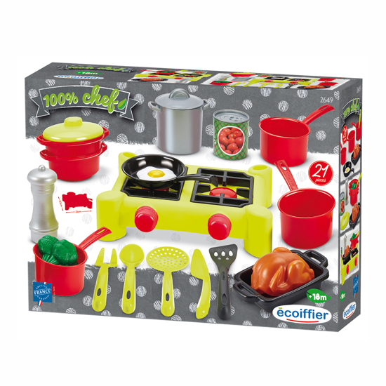 Poza cu Set pentru Gatit cu Plita, Set de Tigai si Ustensile, 2649