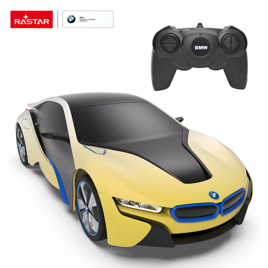 Poza cu Masina RC 1:24 BMW I8 Sensitive Collection, Galben, 48400-4