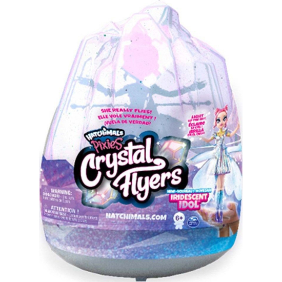 Poza cu Papusa zburatoare Hatchimals Pixies - Crystal Flyers, bleu