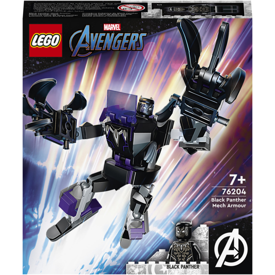 Poza cu LEGO® Super Heroes - Armura de robot a lui Black Panther 76204, 125 piese