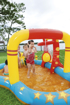 Poza cu Centru de joaca gonflabil Soda Summer pentru copii, cu piscina, topogan, cos de baschet gonflabil, popice gonflabile, inele gonflabile pentru joaca, bile gonflabile multicolore, 53068