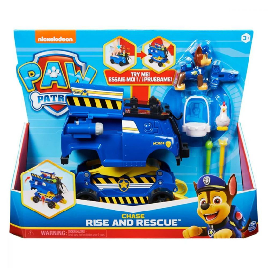 Poza cu Set masinuta si figurina Paw Patrol, Rise and rescue, Chase, 20133577