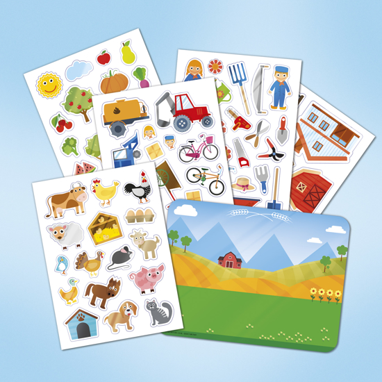 Poza cu Set de creatie Totum - Stickere reutilizabile pentru geam, Ferma,  TOT 025417