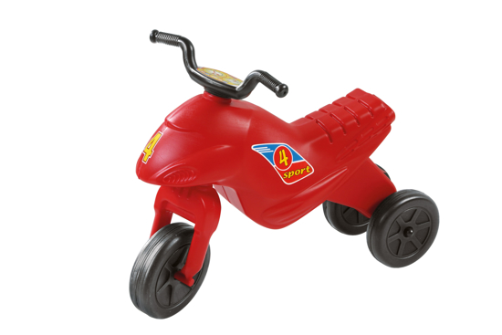 Poza cu Motocicleta copii cu trei roti fara pedale mediu culoarea rosie