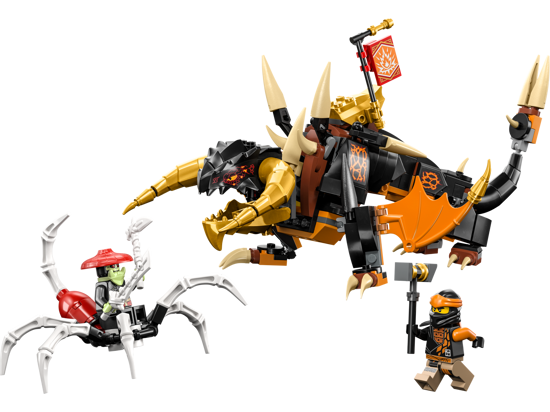 Poza cu LEGO® Ninjago - Dragonul de pamant EVO al lui Cole 71782, 285 piese