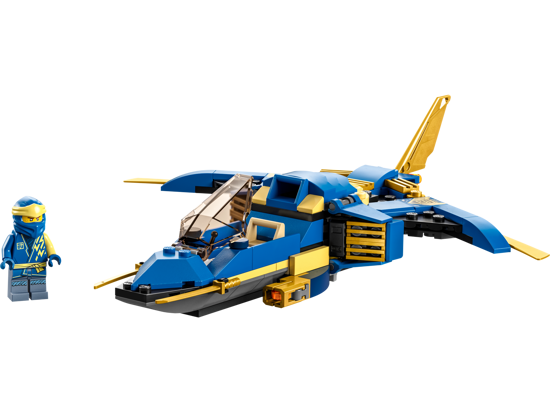 Poza cu LEGO® Ninjago - Avionul cu reactie Fulger EVO al lui Jay 71784, 146 piese
