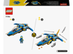 Poza cu LEGO® Ninjago - Avionul cu reactie Fulger EVO al lui Jay 71784, 146 piese