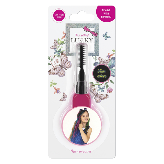 Poza cu Mascara de par pentru copii Lukky Neon Roz LKYT11930/31/32/33/35/94-T11932