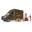 Poza cu Mercedes-Benz Sprinter UPS, cu sofer si accesorii - Bruder 2678