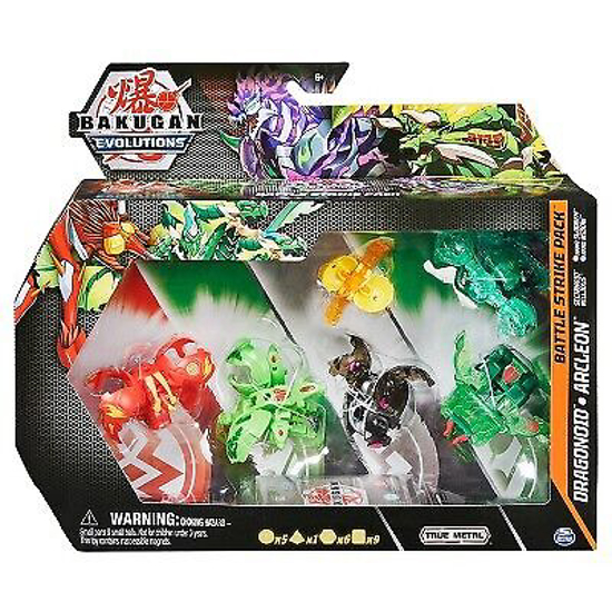 Poza cu Figurine Bakugan Evolutions - Battle Strike, Dragonoid, Arcleon, Sectanoid si Nillious