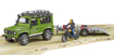 Poza cu Masina Bruder Leisure Time Land Rover Defender cu Remorca si Motocicleta Ducati, 02589