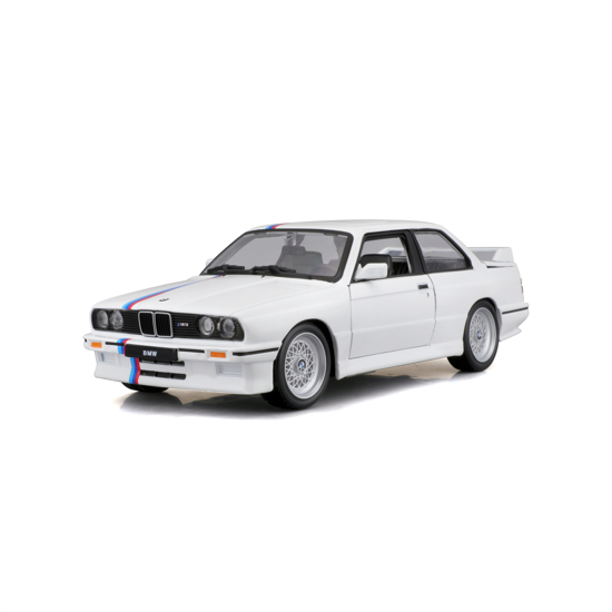 Poza cu Macheta Masinuta Bburago 1:24 1988 BMW 3 Series M3 Alb cu Dunga, BB20001A-21100