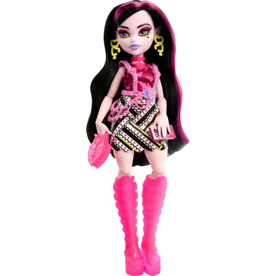 Poza cu Papusa Monster High Skulltimate Secrets Neon Frights Draculaura- Secrete in Dulap, MTHNF78