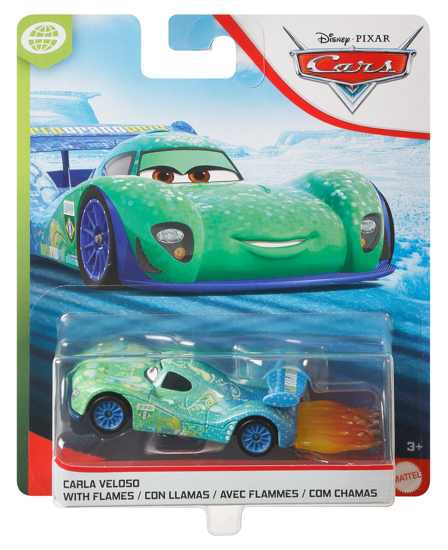 Poza cu MASINUTA METALICA CARS3 PERSONAJUL CARLA VELOSO CU FLACARI