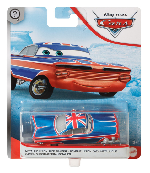 Poza cu MASINUTA METALICA CARS3 PERSONAJUL UNION JACK RAMONE