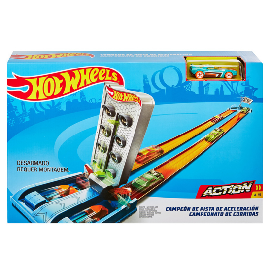 Poza cu HOT WHEELS LANSATOR CU MASINUTA PISTA PENTRU ACCELERATII MAXIME