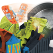 Poza cu HOT WHEELS CITY CURSA CU OBSTACOL ATACUL DINO