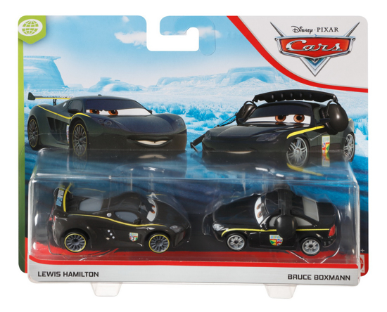 Poza cu CARS3 SET 2 MASINUTE METALICE LEWIS HAMILTON SI BRUCE BOXMANN