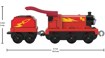 Poza cu THOMAS LOCOMOTIVA CU VAGON PUSH ALONG  JAMES