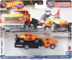 Poza cu HOT WHEELS TRANSPORTATOR HORIZONT HAULER CU MASINUTA VOLKSWAGEN BAJA BUG SCARA 1:64