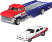Poza cu HOT WHEELS TRANSPORTATOR HORIZON HAULER CU MASINUTA CHEVROLET VEGAS STOCK '74 SCARA 1:64