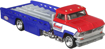 Poza cu HOT WHEELS TRANSPORTATOR HORIZON HAULER CU MASINUTA CHEVROLET VEGAS STOCK '74 SCARA 1:64