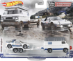 Poza cu HOT WHEELS TRANSPORTATOR RALLY VAN CU MASINUTA  FORD RS200 SCARA 1:64