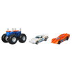 Poza cu HOT WHEELS MONSTER TRUCK CU MASINUTE ALB SI PORTOCALIU