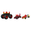 Poza cu HOT WHEELS MONSTER TRUCK CU MASINUTE NEAGRU SI ROSU