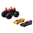 Poza cu HOT WHEELS MONSTER TRUCK CU MASINUTE MOV SI PORTOCALIU