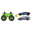 Poza cu HOT WHEELS MONSTER TRUCK CU MASINUTE GRI SI ALBASTRU