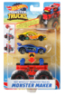Poza cu HOT WHEELS MONSTER TRUCK CU MASINUTE GALBEN SI ALBASTRU