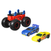 Poza cu HOT WHEELS MONSTER TRUCK CU MASINUTE GALBEN SI ALBASTRU
